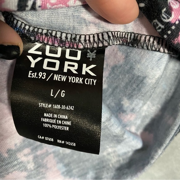 Zoo York T-Shirt Men L All Over Print Multicolour Skate Streetwear Retro Style - Picture 3 of 8